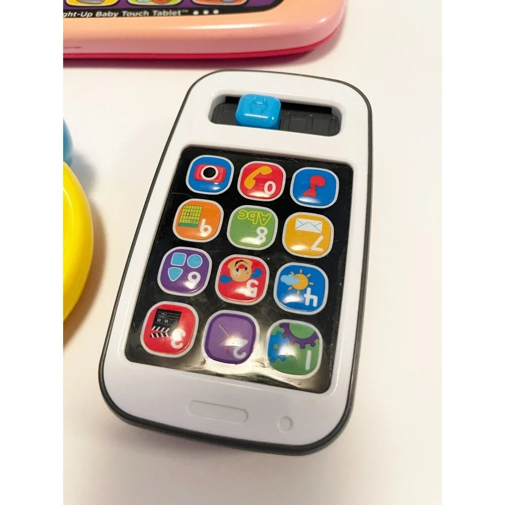 VTech Fisher Price Baby Toddler Electronic Learning Toys Tablet Phone Lot of 4